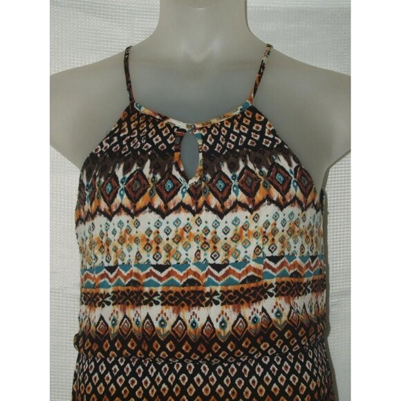 CANTATA Multicolored Sz Jr Large Sleeveless Keyhole Maxi Sun Dress - Picture 2 of 4